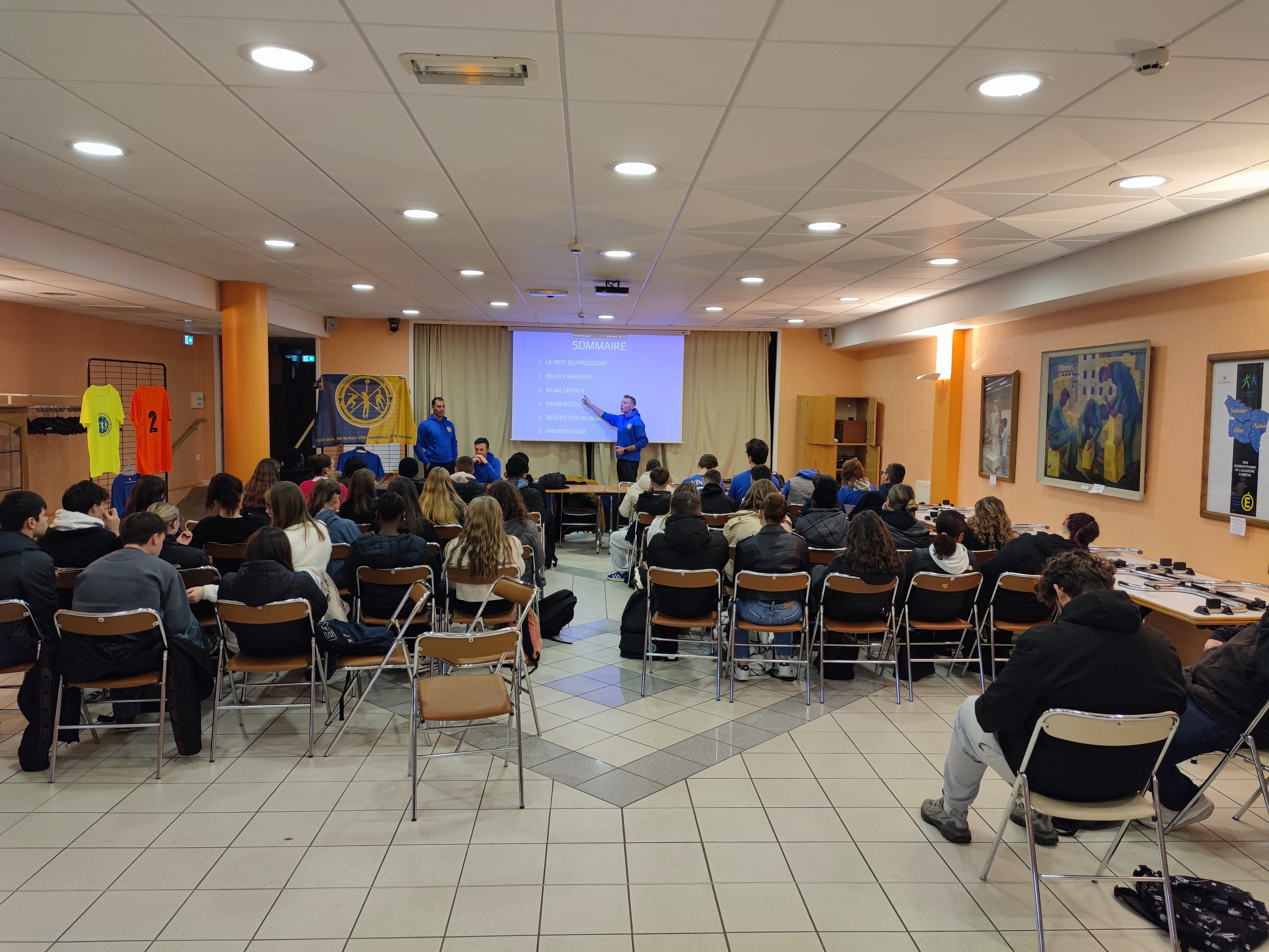 Assemblée générale de l'association sportive UNSS du lycée